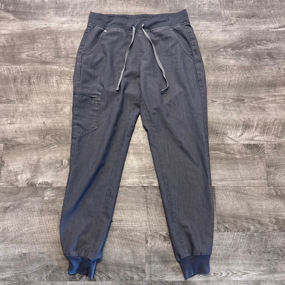 FIGS Scrub Pants Zamora Joggers Womens Sz S Gray Technical Collection